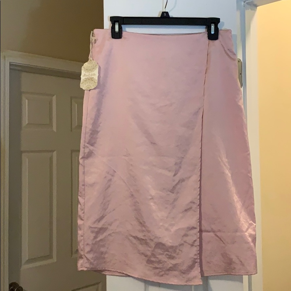 altar’d state midi pink skirt